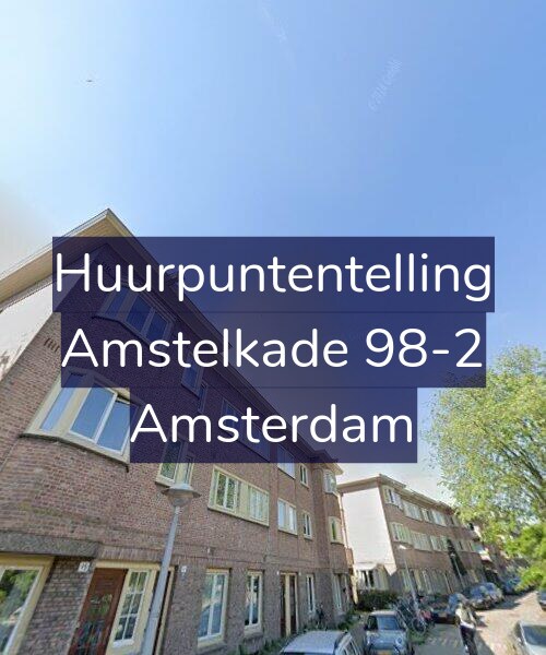 Foto gevel Huurpuntentelling voor Amstelkade 98-2, Amsterdam