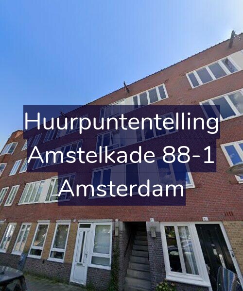 Foto gevel Huurpuntentelling voor Amstelkade 88-1, Amsterdam