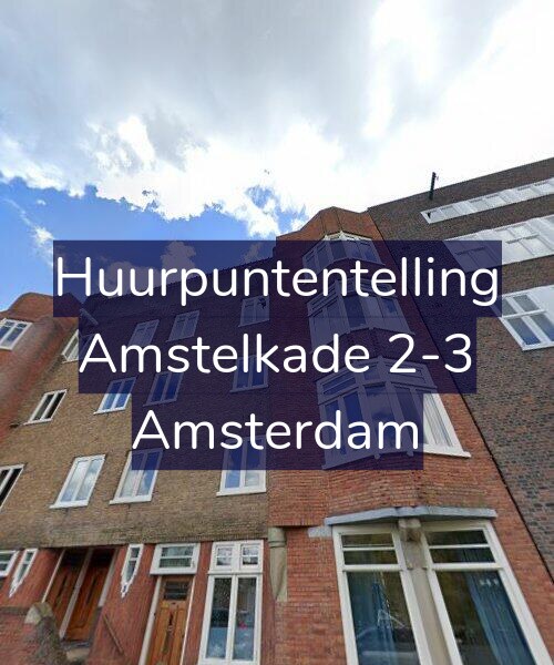 Foto gevel Huurpuntentelling voor Amstelkade 2-3, Amsterdam