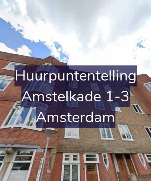 Foto gevel Huurpuntentelling voor Amstelkade 1-3, Amsterdam