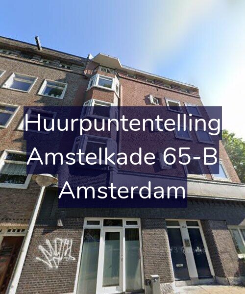 Foto gevel Huurpuntentelling voor Amstelkade 65-B, Amsterdam