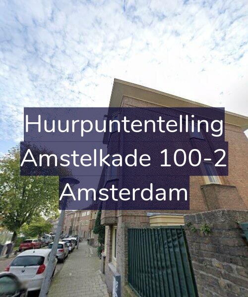 Foto gevel Huurpuntentelling voor Amstelkade 100-2, Amsterdam