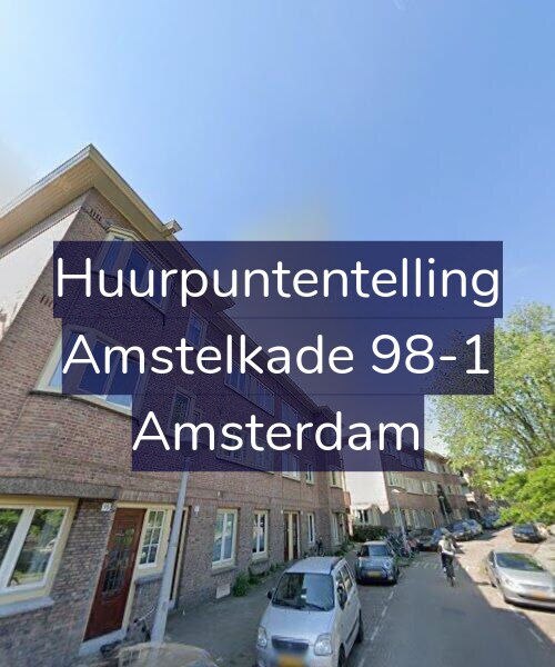 Foto gevel Huurpuntentelling voor Amstelkade 98-1, Amsterdam