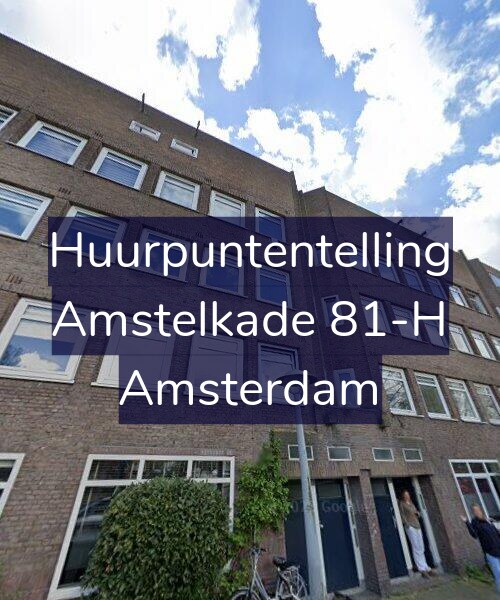 Foto gevel Huurpuntentelling voor Amstelkade 81-H, Amsterdam