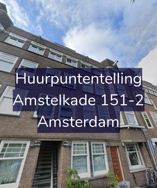 Foto gevel Huurpuntentelling voor Amstelkade 151-2, Amsterdam