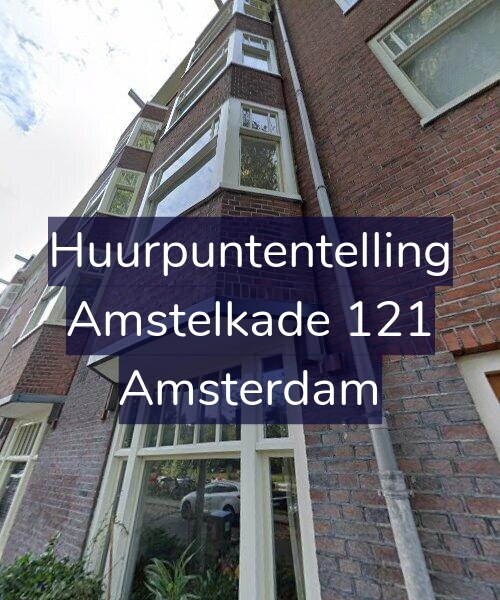 Foto gevel Huurpuntentelling voor Amstelkade 121, Amsterdam