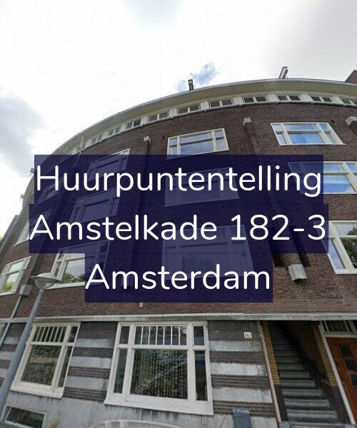 Foto gevel Huurpuntentelling voor Amstelkade 182-3, Amsterdam