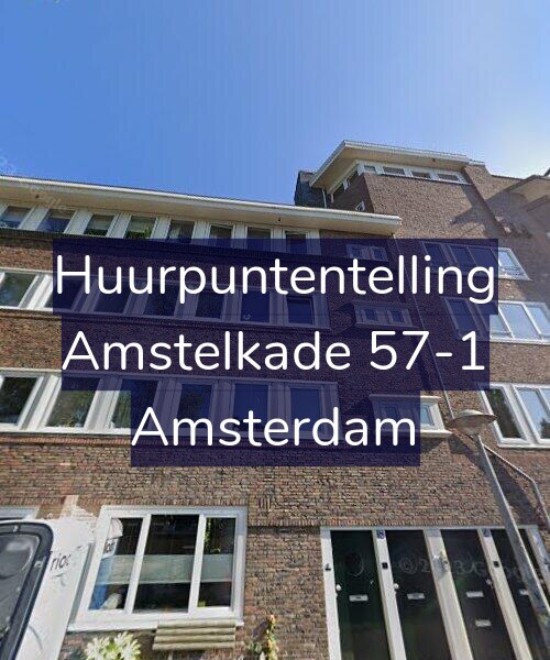 Foto gevel Huurpuntentelling voor Amstelkade 57-1, Amsterdam