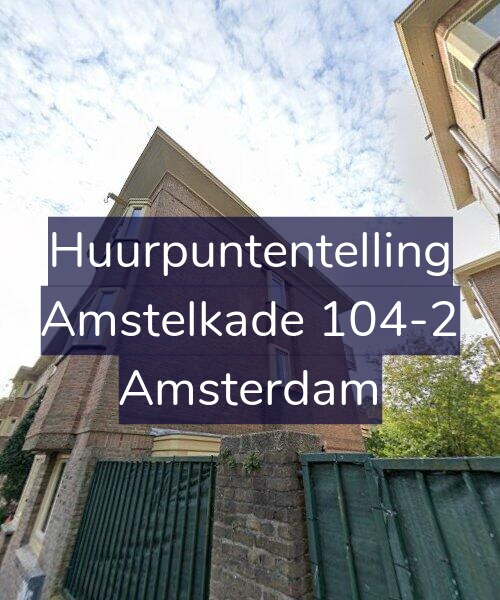 Foto gevel Huurpuntentelling voor Amstelkade 104-2, Amsterdam