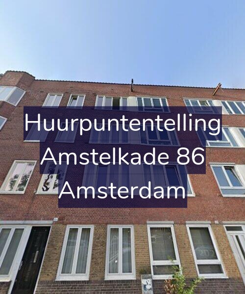 Foto gevel Huurpuntentelling voor Amstelkade 86, Amsterdam