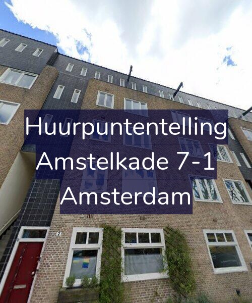 Foto gevel Huurpuntentelling voor Amstelkade 7-1, Amsterdam