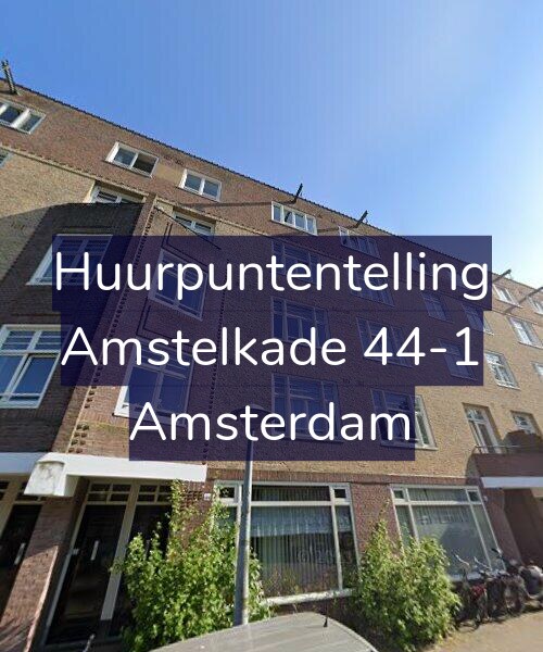 Foto gevel Huurpuntentelling voor Amstelkade 44-1, Amsterdam