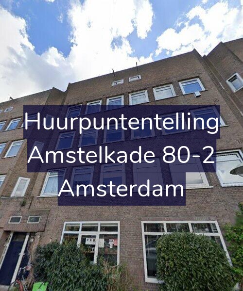 Foto gevel Huurpuntentelling voor Amstelkade 80-2, Amsterdam