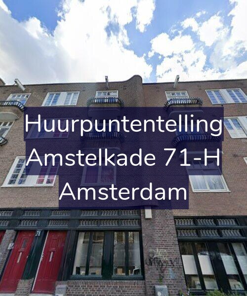 Foto gevel Huurpuntentelling voor Amstelkade 71-H, Amsterdam
