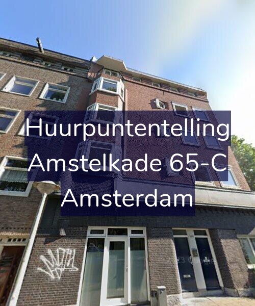 Foto gevel Huurpuntentelling voor Amstelkade 65-C, Amsterdam