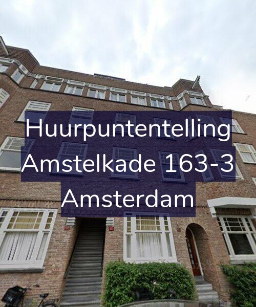 Foto gevel Huurpuntentelling voor Amstelkade 163-3, Amsterdam