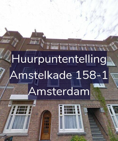 Foto gevel Huurpuntentelling voor Amstelkade 158-1, Amsterdam