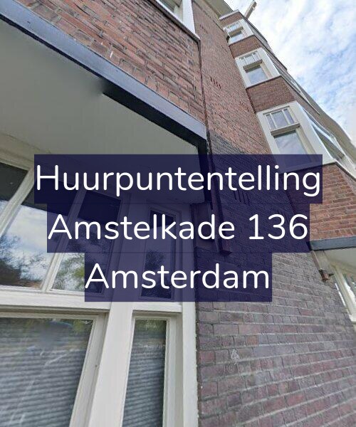 Foto gevel Huurpuntentelling voor Amstelkade 136, Amsterdam