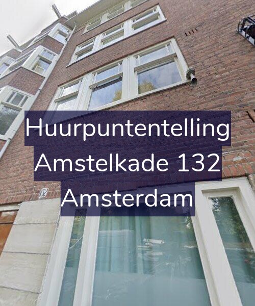 Foto gevel Huurpuntentelling voor Amstelkade 132, Amsterdam