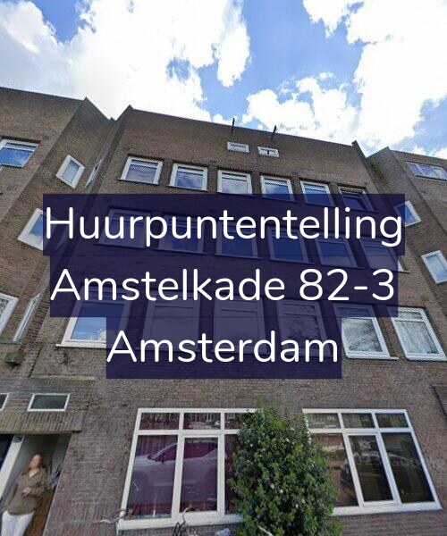 Foto gevel Huurpuntentelling voor Amstelkade 82-3, Amsterdam