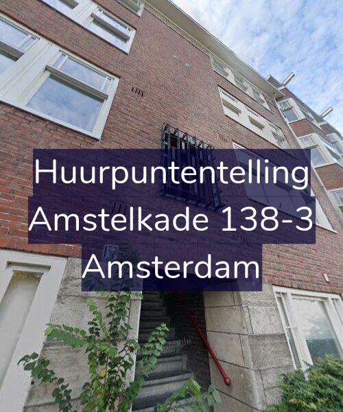Foto gevel Huurpuntentelling voor Amstelkade 138-3, Amsterdam