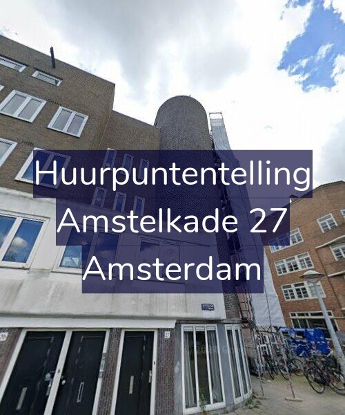Foto gevel Huurpuntentelling voor Amstelkade 27, Amsterdam