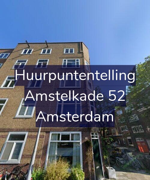Foto gevel Huurpuntentelling voor Amstelkade 52, Amsterdam