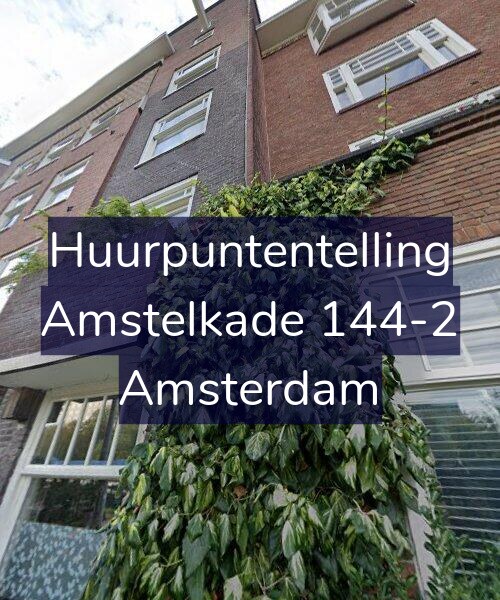 Foto gevel Huurpuntentelling voor Amstelkade 144-2, Amsterdam