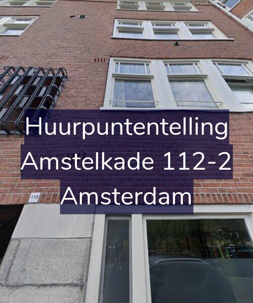 Foto gevel Huurpuntentelling voor Amstelkade 112-2, Amsterdam