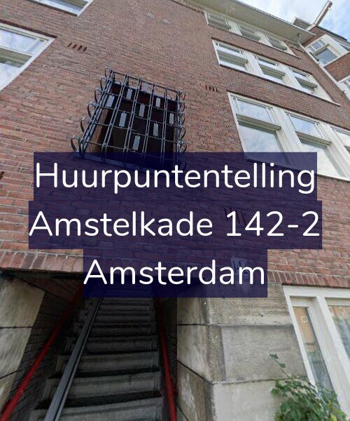 Foto gevel Huurpuntentelling voor Amstelkade 142-2, Amsterdam
