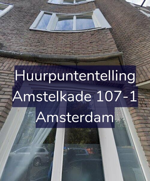 Foto gevel Huurpuntentelling voor Amstelkade 107-1, Amsterdam