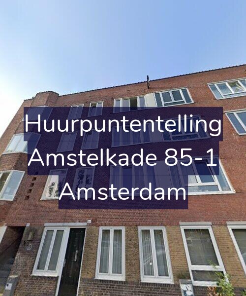 Foto gevel Huurpuntentelling voor Amstelkade 85-1, Amsterdam