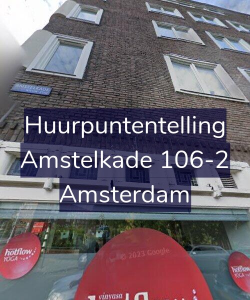 Foto gevel Huurpuntentelling voor Amstelkade 106-2, Amsterdam