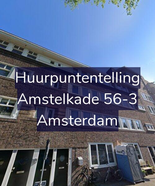 Foto gevel Huurpuntentelling voor Amstelkade 56-3, Amsterdam