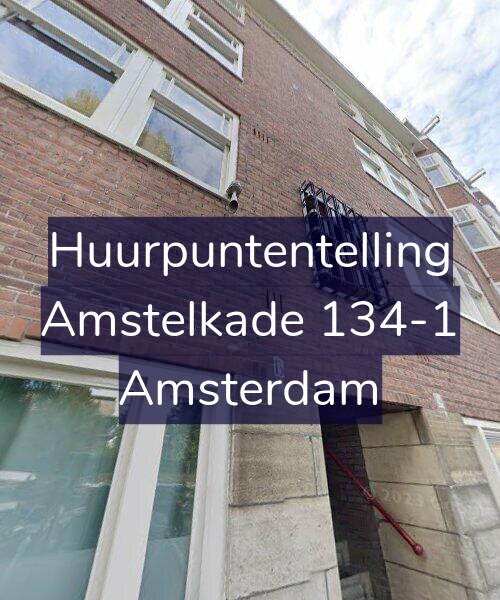 Foto gevel Huurpuntentelling voor Amstelkade 134-1, Amsterdam