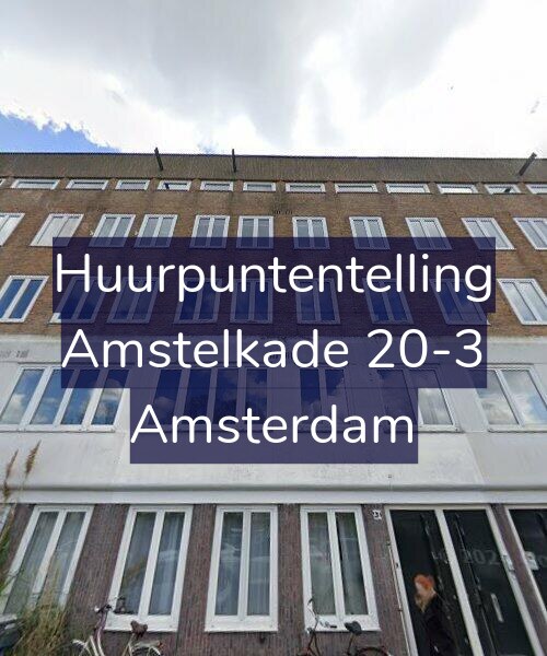 Foto gevel Huurpuntentelling voor Amstelkade 20-3, Amsterdam