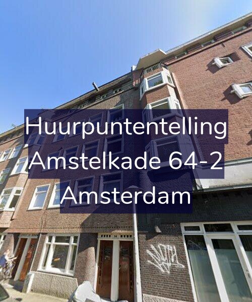 Foto gevel Huurpuntentelling voor Amstelkade 64-2, Amsterdam
