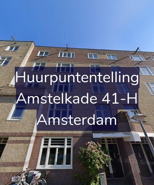 Foto gevel Huurpuntentelling voor Amstelkade 41-H, Amsterdam