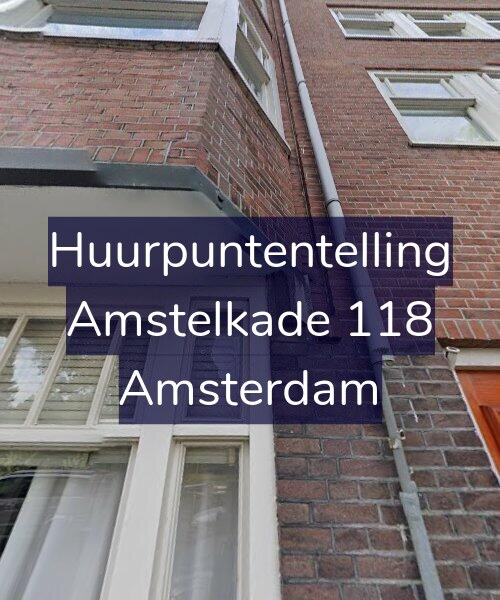 Foto gevel Huurpuntentelling voor Amstelkade 118, Amsterdam