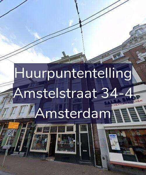 Foto gevel Huurpuntentelling voor Amstelstraat 34-4, Amsterdam