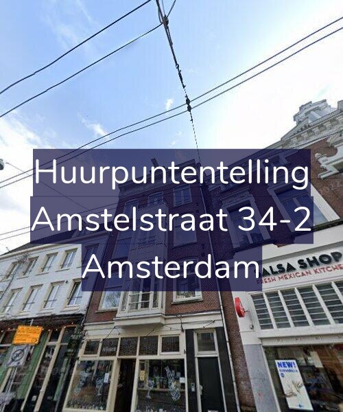 Foto gevel Huurpuntentelling voor Amstelstraat 34-2, Amsterdam