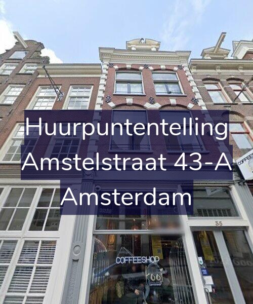 Foto gevel Huurpuntentelling voor Amstelstraat 43-A, Amsterdam