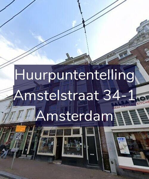 Foto gevel Huurpuntentelling voor Amstelstraat 34-1, Amsterdam