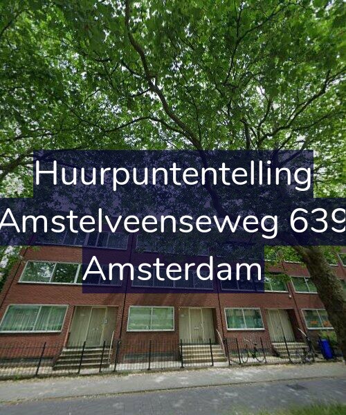 Foto gevel Huurpuntentelling voor Amstelveenseweg 639, Amsterdam