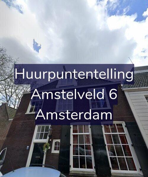 Foto gevel Huurpuntentelling voor Amstelveld 6, Amsterdam
