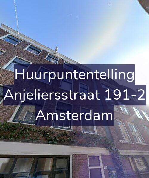 Foto gevel Huurpuntentelling voor Anjeliersstraat 191-2, Amsterdam