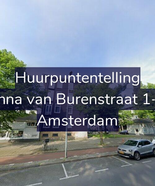 Foto gevel Huurpuntentelling voor Anna van Burenstraat 1-H, Amsterdam