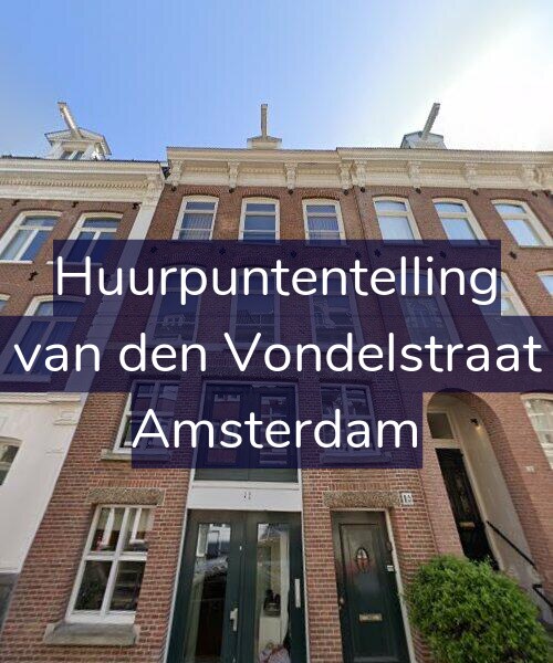 Foto gevel Huurpuntentelling voor Anna van den Vondelstraat 1-A2, Amsterdam