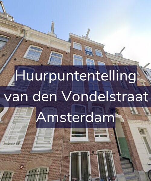 Foto gevel Huurpuntentelling voor Anna van den Vondelstraat 13-C, Amsterdam