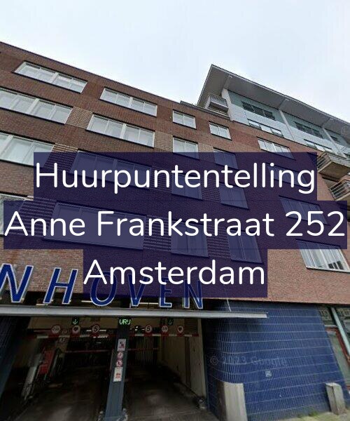 Foto gevel Huurpuntentelling voor Anne Frankstraat 252, Amsterdam